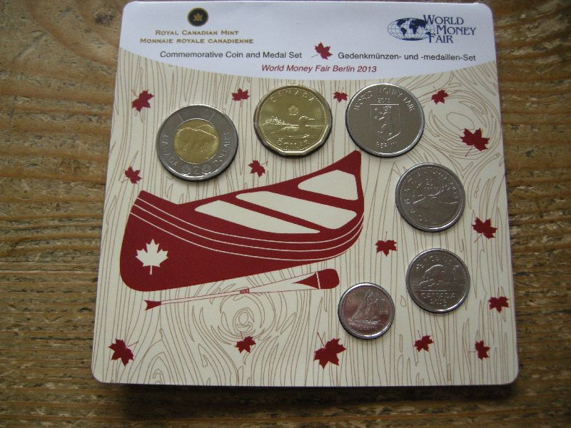 (afbeelding voor) World Money Fair set 2013 Berlijn. UITGAVE CANADA